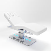 Electric 3-Motor Heated Massage Bed with LED Lighting and Heating